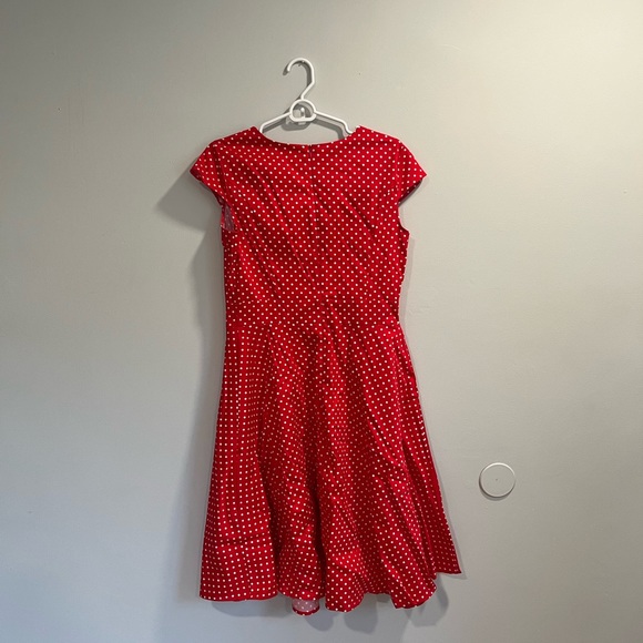 Homrain Women's 1950s Retro Vintage A-Line Cap Sleeve Cocktail Swing Party Dress - Picture 3 of 6